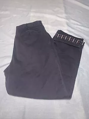 LL Bean Flannel Lined HeavyFaded Black 38x30 Motorcycle Biker Outside Work • $21.99