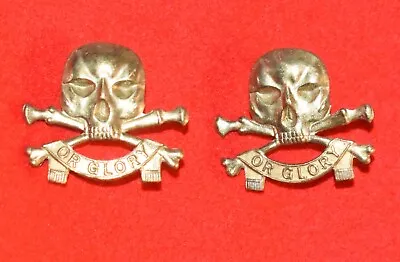 British Army. 17th/21st Lancers Genuine OR’s Collar Badges • £30