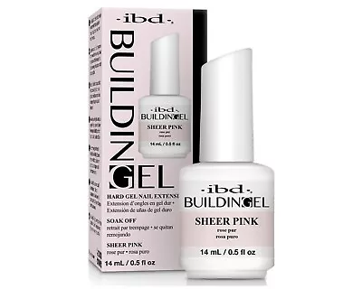 IBD BUILDING GEL Sheer Pink Hard Gel Nail Extension 0.5 OZ • $10.76