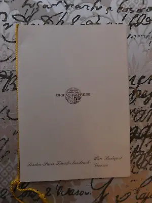 ORIGINAL VENICE SIMPLON ORIENT EXPRESS MENU CARD Preowned • $44.21