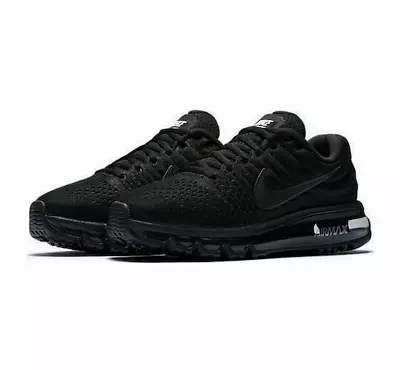 Nike Air Max 2017 Triple Black US 8-10.5 Mens Running Sneakers Casual Shoes NEW✅ • $150