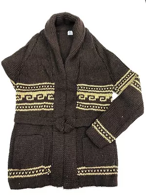 Native Baja Artsy Ethnic Latin Boho Surfer Skater Warm Sweater Made In Mexico • $35.95