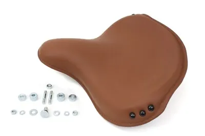 New Harley Davidson Knucklehead Panhead UL WL RL Brown Leather Army Solo Seat • $556.39