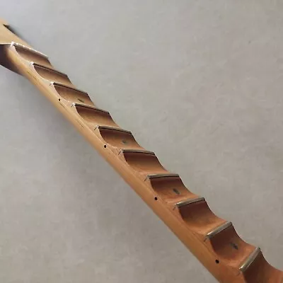 25.5 Inch Guitar Neck Full Scalloped Roasted Maple 22 Fret ST Style Guitar Part • $67.13