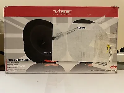 Vibe Slick Pro 6.5 In Audio Midrange Car Audio Speaker 225 Watts ( Untested ) • $36.06