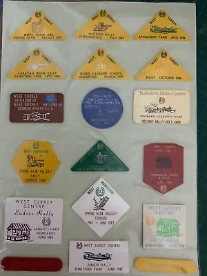 Caravan Club Site Badges/plaques. Just Over 60 In Total. • £20