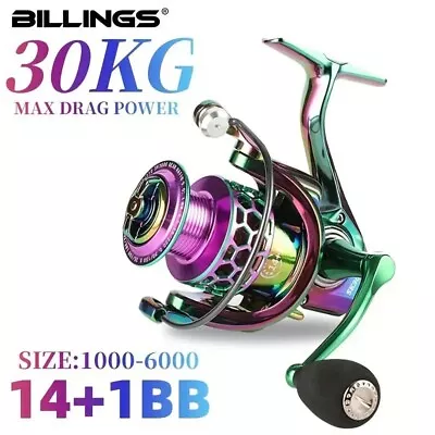 Boat Rod Combo All Metal Reel 14 Bearings Comes With 17metre Rod Carbon Fibre • $135