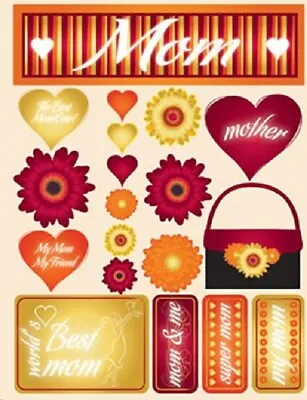 Scrapbooking Crafts Stickers 3D Best Mom Title Mother Purse Flowers My Friend • $4.99