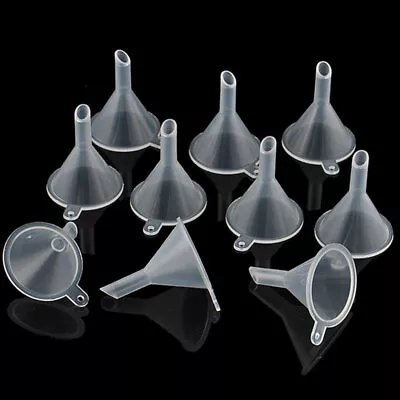 10PC Mini Funnel Plastic Small Funnel For Perfume Kitchen-Set Filling Bottle • $1.69