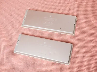 2xGENUINE Apple A1185 MacBook Rechargeable Battery WHITE PARTS ONLY 10.8v Li-ion • $46