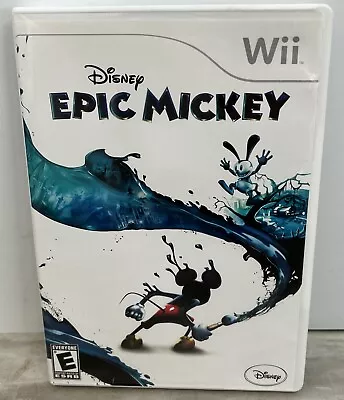 Disney Epic Mickey (Nintendo Wii 2010) Complete CIB Excellent Condition Tested • $11.99