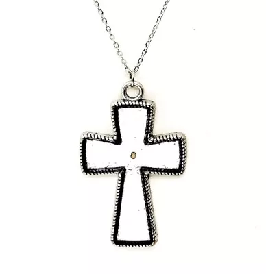 Mustard Seed Cross Necklace Mustard Seed Faith Large Mustard Seed Cross • $19.95