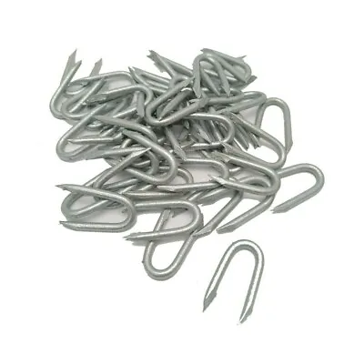 Galvanised U Wire Staples U Nails 20mm U Nail 25mm Fencing Staple 30mm Net 15mm • £0.99