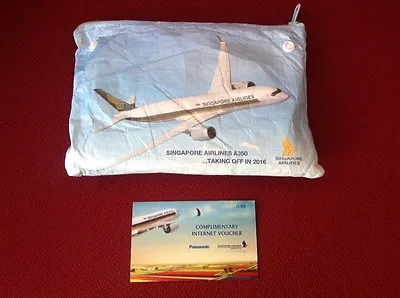 $30 • Buy Inaugural Singapore Airlines Airbus A350 Flight Cabin Pack & Internet Voucher