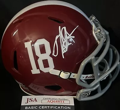 Alabama Crimson Tide Mark Ingram Signed Mini Helmet JSA Certified Saints • $124.99