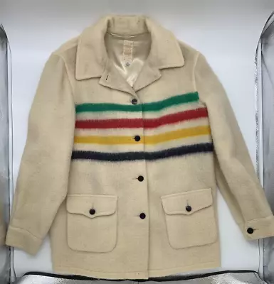 Vintage Hudson Bay Blanket Jacket Pea Coat Unisex • $105