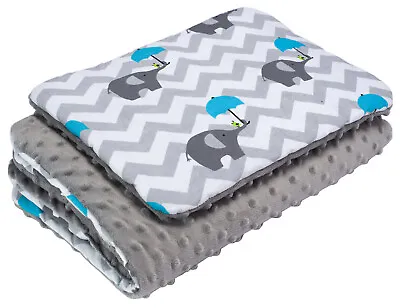 £19.99 • Buy Baby Blanket Plus Flat Pillow Bedding Set Cot Bed Pram Moses Basket Boys Long