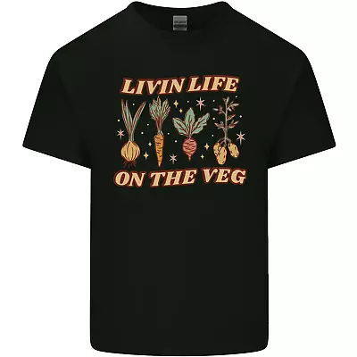 Vegan Living Life On The Veg Vegetarian Mens Cotton T-Shirt Tee Top • $12.42