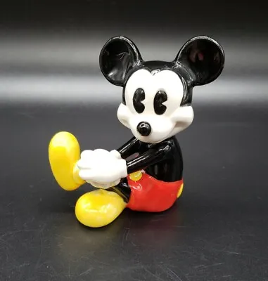 $7.55 • Buy Disney Mickey Mouse Glossy Figurine 3  Porcelain 