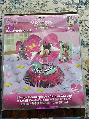 NEW Disney Minnie Mouse Bow-tique 3 Pc & Confetti Table Decorating Kit New • $9.99