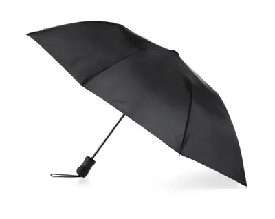 Totes Recycled Canopy Auto Open 42 Inch Umbrella Black Rubber Handle New • $15.25