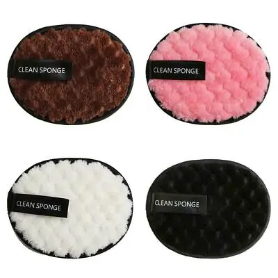 Make Up Remover Pads Microfiber Face Cleaner Puff Face Cleansing Cloth Reusable • £3.49