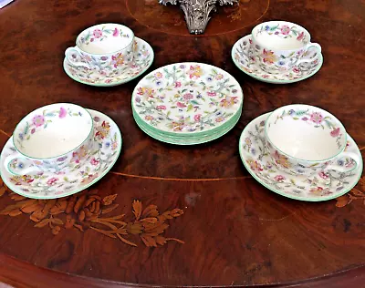 Haddon Hall Minton Bone China Tea Set - 12 Piece • £50