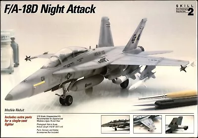 MISB Italeri/Testors 1/72 F/A-18D HORNET NIGHT ATTACK Jet • $16.95