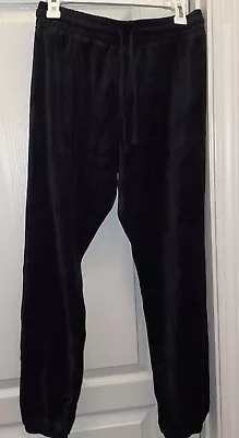 Sundown By Splendid Velour  Women Jogger Pants Black Size M • $14