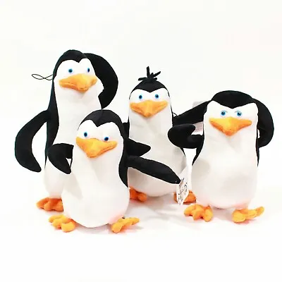 4Pcs/Set The Penguins Of Madagascar Plush Stuffed Toys Dolls Gift New 20-28cm • $39.98