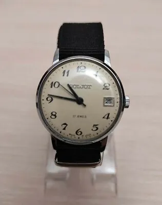 £109.19 • Buy Poljot 17 Jewels Soviet Vintag Collectible USSR Nice Cream Wristwatch Watch