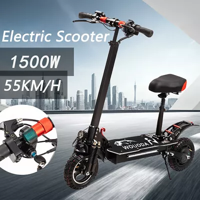 2024 1500W 55KM/H Electric Scooter 10 Inch Foldable Off Road Travel Adult Bike • $729.99