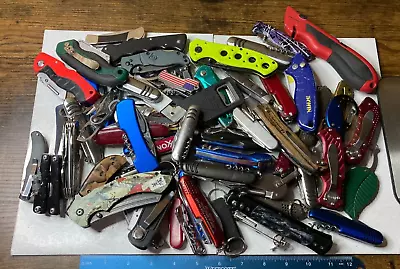 Lot Of TSA Folding Pocket Multi Tools 9+ LBS Variety Mix Knives Assorted TSA • $70