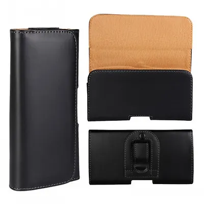 For Oppo R11 R11S Black Tradesman Handyman Leather Belt Clip Case Cover • $12.95