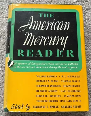 American Mercury Reader 1944 Edited Lawrence Spivak HC Dust Jacket • $6