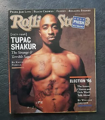 $39.95 • Buy Rolling Stone Magazine Issue 746 October 31, 1996 Tupac Shakur