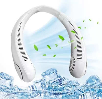 USB Portable Hanging Neck Fan Cooling Air Cooler Little Electric Air Conditioner • $12.88