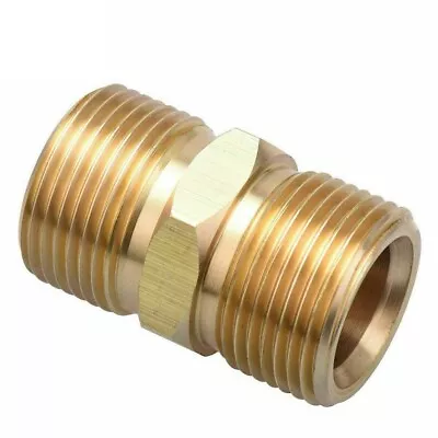 Golden Brass M22/15mm Male Adaptor For Karcher Pressure Washer Pump Hose Outlet • $18.18