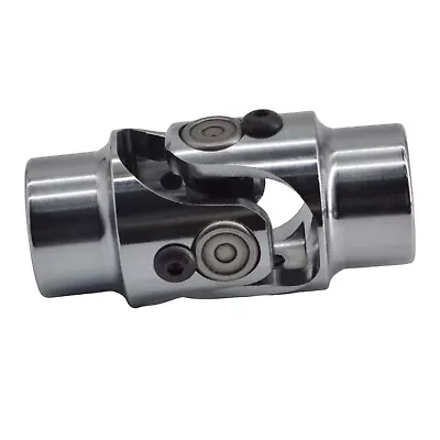 3/4  Round X 3/4  Smooth Round Chrome Universal Steering Shaft U Joint US NEW • $18.99