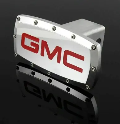 Car Hitch Cover Plug Cap Trailer Tow Receiver Allen Bolts 2  Silver Red For GMC • $117.99