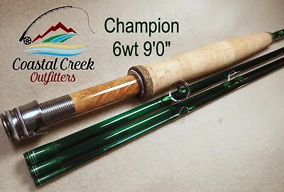 Coastal Creek Outfitters Champion Fly Rod 6 Weight Custom Built Beautiful • $169