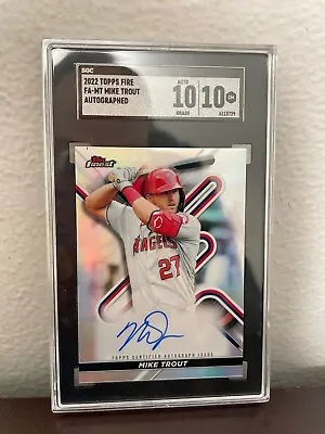 Mike Trout 2022 Topps Finest Autograph • $425