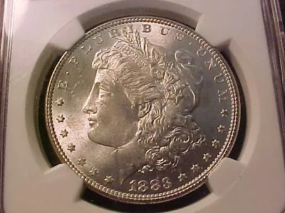 1883  $1 Morgan Silver Dollar Ngc Ms 66  Lustrous Beautiful Original Coin • $9.99