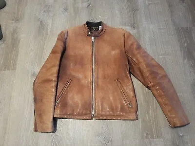 Vanson Leather Jacket Brown Size 38 • $329.99