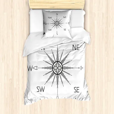 Nautical Party Duvet Cover Compass Silhouette • £32.99