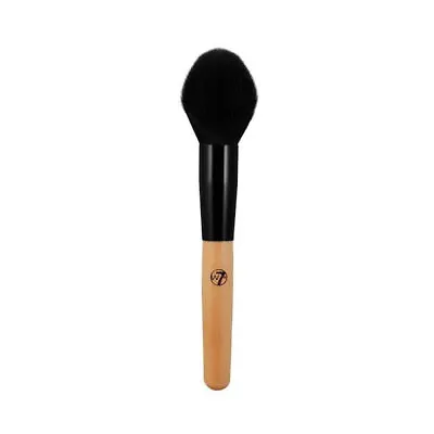 W7 Shaped Powder Brush - Blusher Angled Foundation Makeup Creases Loose Blend • £5.19