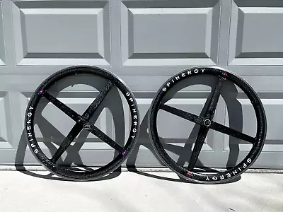 Spinergy Rev X 4-Spoke Carbon Clincher Wheelset 700c Rim Brake 1957g • $200