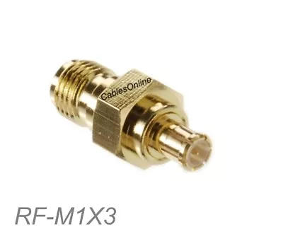 SMA Female To MCX Male 50Ω Impedence Gold Plated Coaxial RF Adapter RF-M1X3 • $5.95