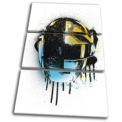 Daft Punk Grunge Urban Musical TREBLE CANVAS WALL ART Picture Print • $94.99