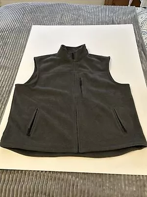 Men's Duluth Trading Shoreman's Fleece Windproof Gray Vest 3XL 26707 • $30.99